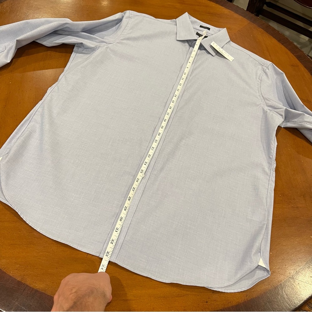 NEW J.Crew Men's Ludlow Stretch Cotton Dress Shirt Fairweather Blue 17.5/36‎ - Picture 15 of 16